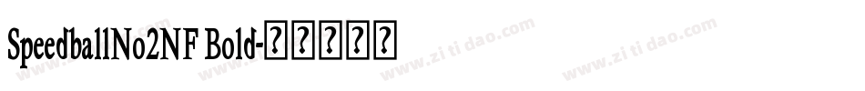 SpeedballNo2NF Bold字体转换
